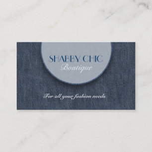 Carte de visite de texture Denim
