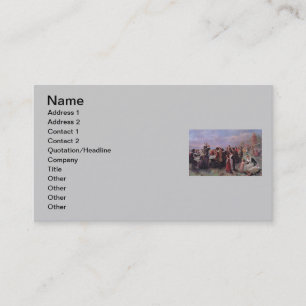 Carte de visite de Thanksgiving
