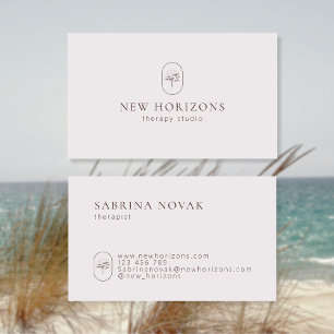 Carte de visite de thérapeute simple moderne