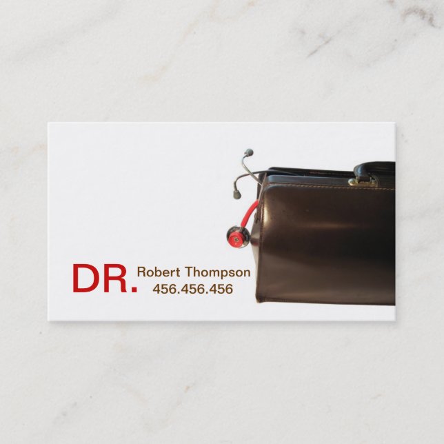 Carte de visite de Therapeutist/médecin de (Devant)