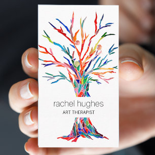 Carte de visite de thérapie artistique Rainbow Tr