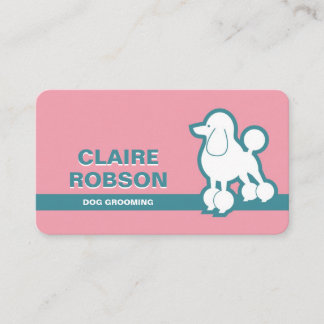 Carte de visite de toilettage de chien