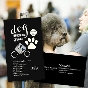 Carte de visite de toiletteur pour chiens Voitur