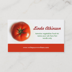 Carte de visite de tomate
