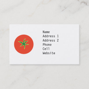 Carte de visite de tomate