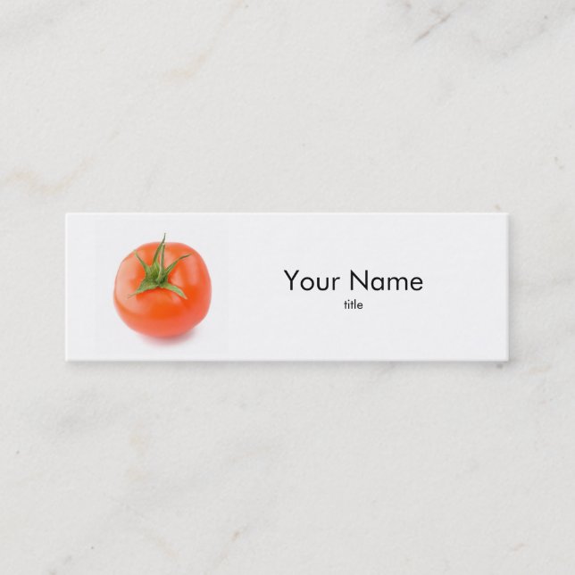 Carte de visite de tomate (Devant)