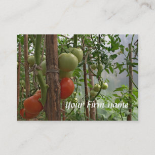 Carte de visite de tomates