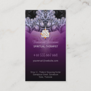 Carte de visite de totem tribal fractal