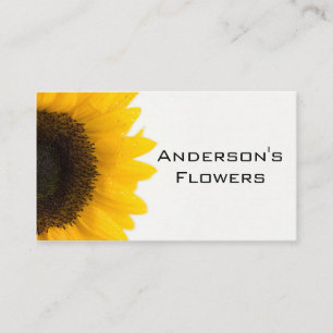 Carte de visite de tournesol