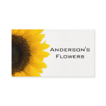 Carte de visite de tournesol