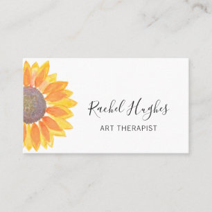 Carte de visite de tournesol de l'Art Therapist