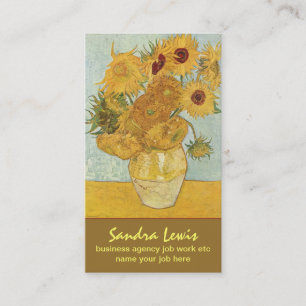 carte de visite de tournesols de Van Gogh