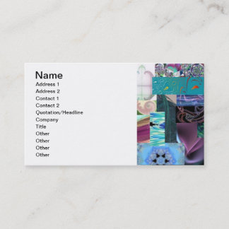 Carte de visite de tresse de collage de fractale