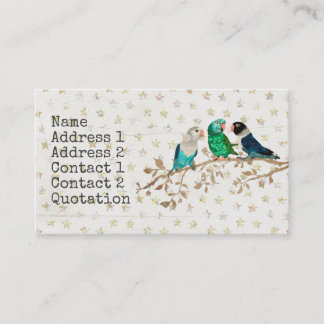 Carte de visite de TROIS PETIT OISEAUX