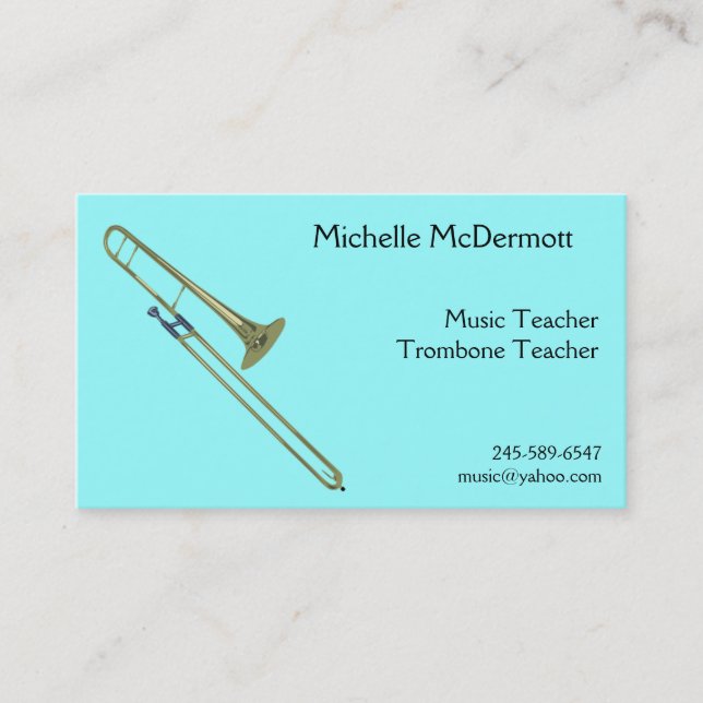 Carte de visite de trombone (Devant)