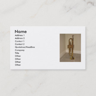 Carte de visite de trompette