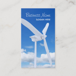 Carte de visite de turbine de vent