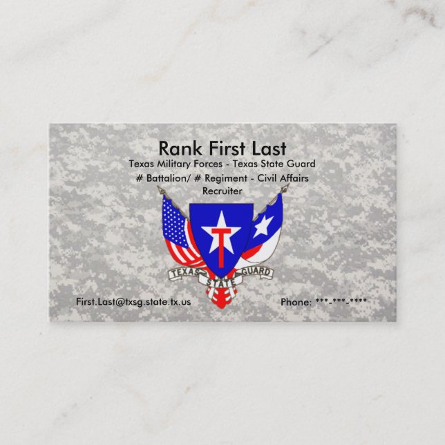 Carte de visite de TXSG (Devant)