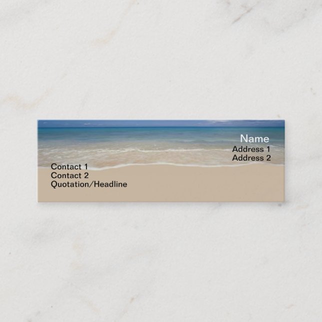 Carte de visite de vacances (Devant)