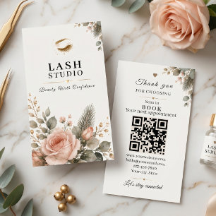 Carte de visite de vacances de Studio de Cils QR R