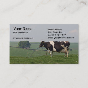 Carte de visite de vache laitière
