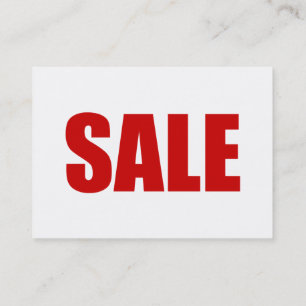 CARTE DE VISITE DE VENTE