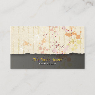Carte de visite de vente au détail Pastel Splatter