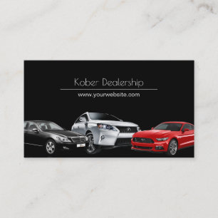 Carte de visite de vente automatique de concession