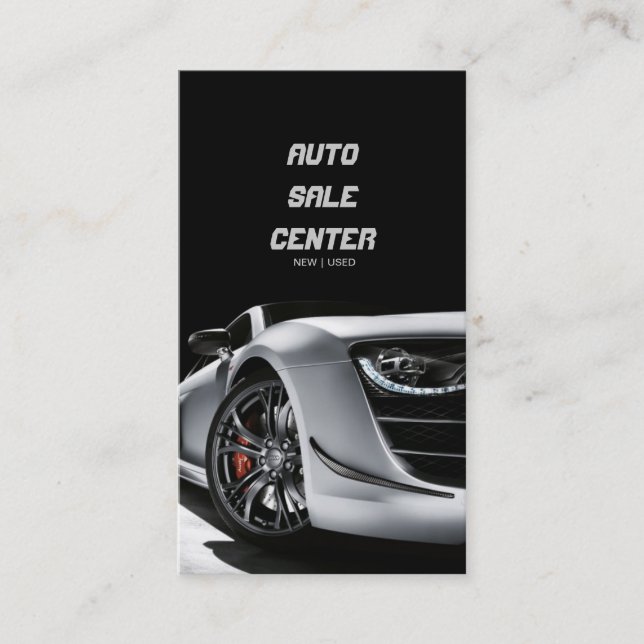 Carte de visite de vente automatique de location d (Devant)