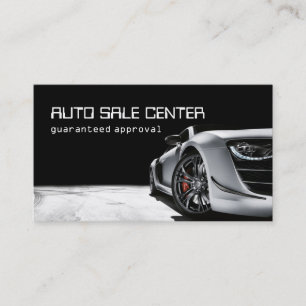 Carte de visite de vente automatique de voitures