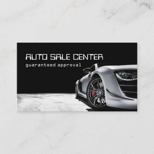 Carte de visite de vente automatique de voitures (Devant)