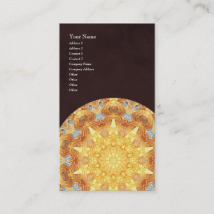 Carte de visite de verticale de mandala de