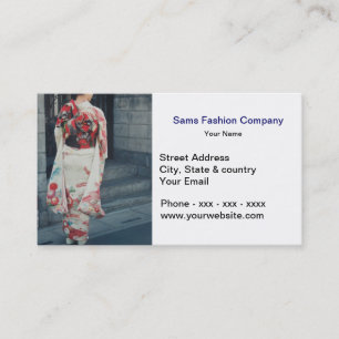 Carte de visite de vêtements de mode