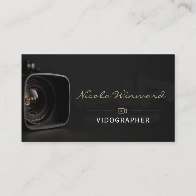 Carte de visite de vidéaste (Devant)