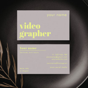 Carte de visite de vidéaste producteur de vidéos