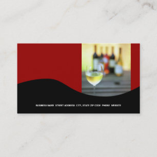 Carte de visite de vin {Red}