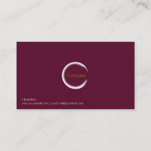 Carte de visite de vin rouge