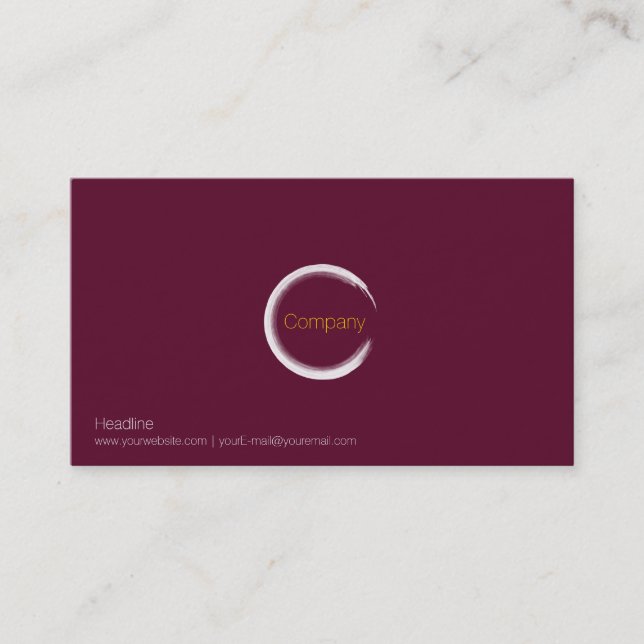 Carte de visite de vin rouge (Devant)