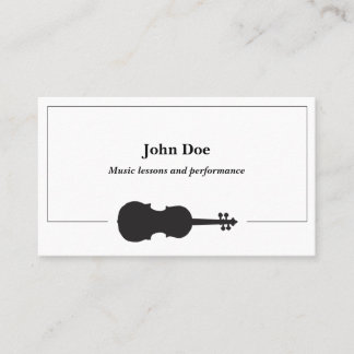 Carte de visite de violon
