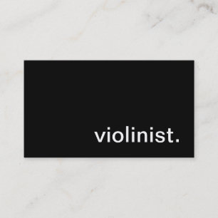 Carte de visite de violoniste