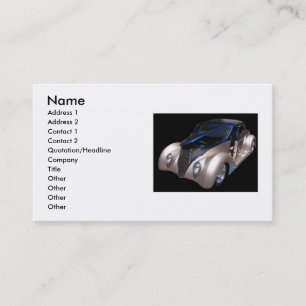 Carte de visite de voiture classique