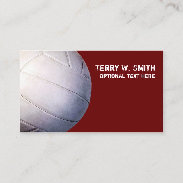 Carte de visite de volley-ball (Devant)