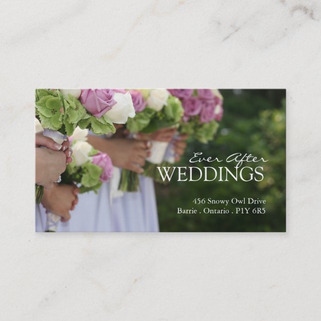 Carte de visite de wedding planner (Devant)
