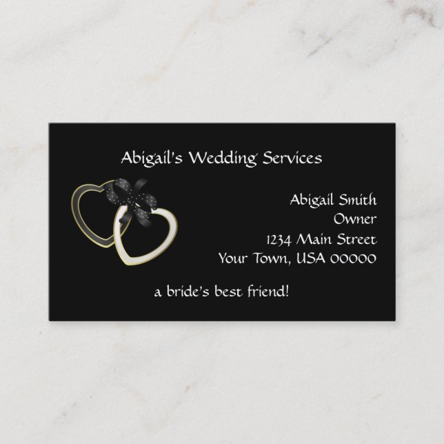 Carte de visite de wedding planner (Devant)