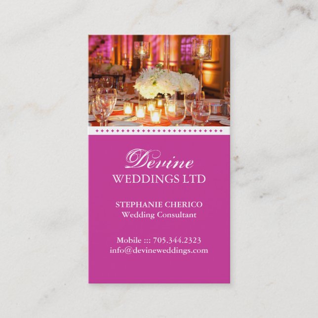 Carte de visite de wedding planner (Devant)