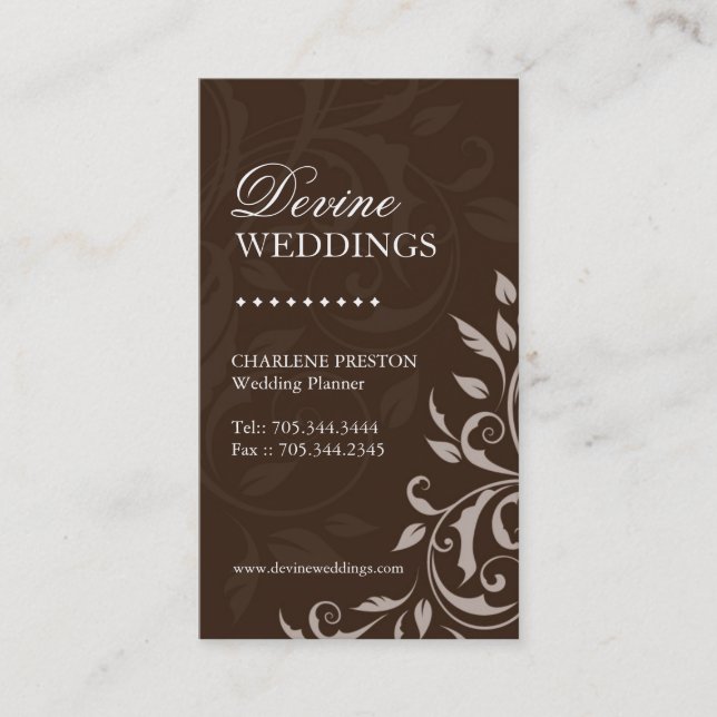 Carte de visite de wedding planner (Devant)