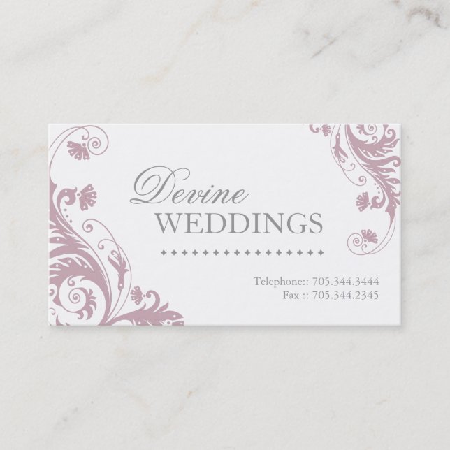 Carte de visite de wedding planner (Devant)