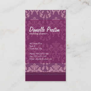 Carte de visite de wedding planner