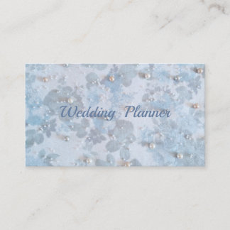 Carte de visite de wedding planner avec des perles