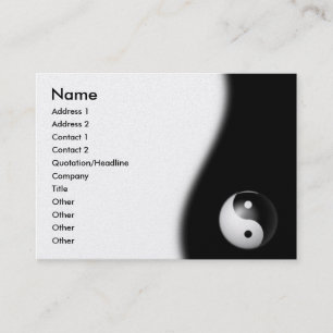Carte de visite de Yin-Yang